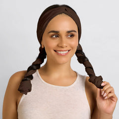 Chocolate Brown Set & Flow Active Curling Headband
