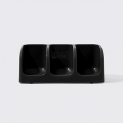 Black Self-Draining Soap Dish