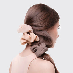 Crepe Scrunchies 5pc- Terra Cotta