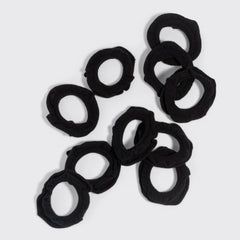 Black Petal Hair Elastics
