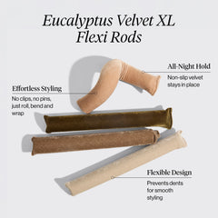 Eucalyptus Velvet XL Flexi Rods 4pc Set