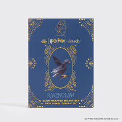 Kitsch x Harry Potter Satin Wrapped Hair Towel in Ravenclaw