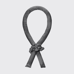 Charcoal Satin Heatless Hair Curler Bundle