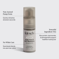 Volumizing Rice Protein Dry Shampoo - Dark Tinted 1 oz