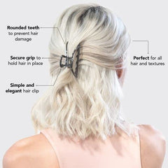 Hematite Metal Claw Clip