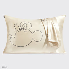Kitsch x Mickey and Minnie Satin Pillowcase in Mrs. Mouse