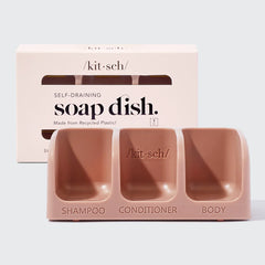 Shampoo & Conditioner Bundle with FREE Soap Self-Draining Soap Dish