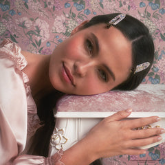 Bridgerton x Kitsch Creaseless Clips in Toile in Bloom