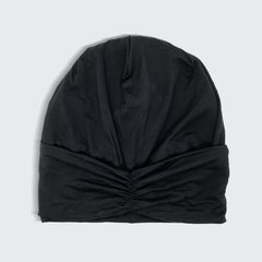Black Satin-lined Sleep Beanie