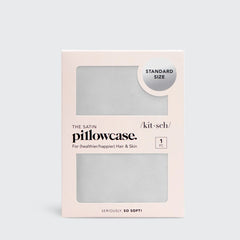 Satin Pillowcase in Silver