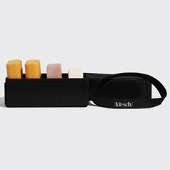 4-Compartment Travel Case - Black
