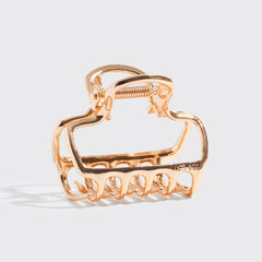 Gold Metal Cloud Claw Clip