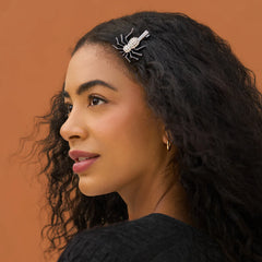 Spider Metal Rhinestone Hair Clips